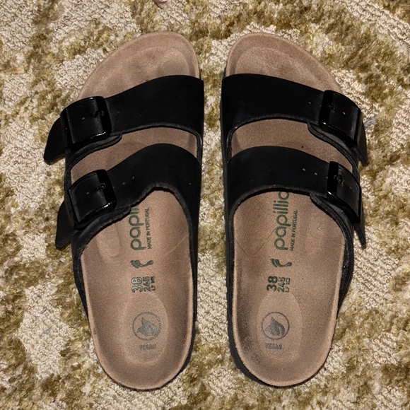 Papillio Platform Birkenstocks Black Sandals - Picture 2 of 6